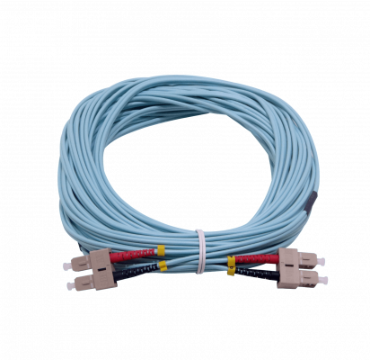 JF3CC15 LATIGUILLO FIBRA DÚPLEX MULTIMODO OM3 SC-SC 15 METROS 3.0mm 50/125µm LSZH