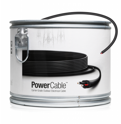 PC-12 UBIQUITI 304 metros-Bobina Cable Eléctrico 2x12AWG Polietileno-Exterior 10,5mm EdgePoint