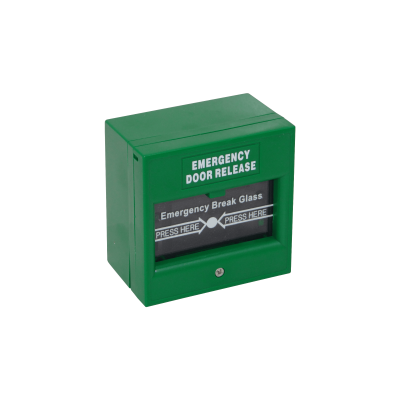 ZKABK-900A ZK Pulsador de Emergencia Verde Liberación de Puerta 87x87x51mm 6-contactos ZKABK-900A
