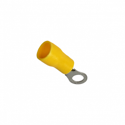 OJO-4360 RV5.4-4 Terminal-Ojal 4,3mm 4-6mm2-Cable 50-piezas Conector Amarillo Aislado PVC