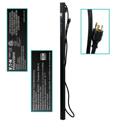 PDU30V. TRIPPLITE Vertical 5500W  PDUMNV30HV2LX 36-C13 6-C19 1-100-LAN IP RS23