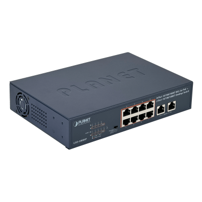 GSD-1008HP-LIQ USADO PLANET 10-1000(8-PoE+af/at) 120W-tot Switch no-Admin