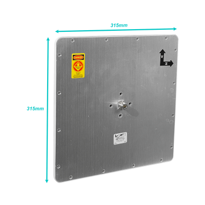 HG5819P-LI2 L-COM Antena panel de 5,8GHz 19dBi con conector N hembra, usado e incompleto