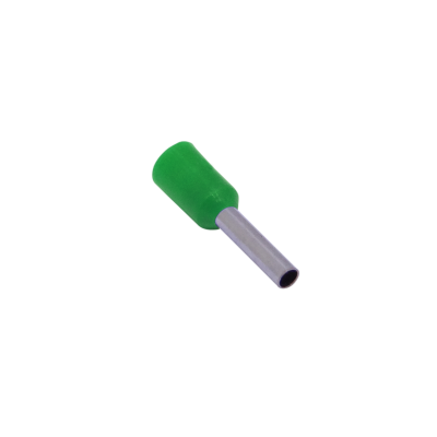 E1508-V Verde 1,5mm2 8/15mm 100-piezas AWG16 Terminales Prensables Aislada Crimpeabl