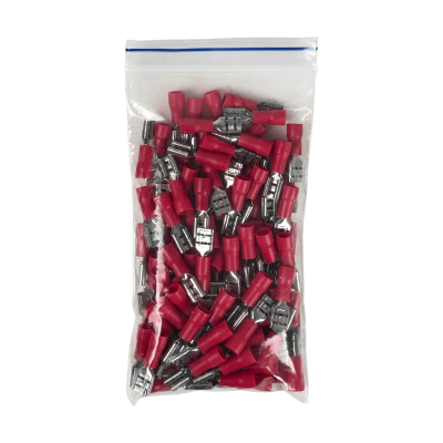 TFRH-45 4,8x0,5mm 100u Rojo Hembra Semi-Aislado Faston 0,5-1,5mm2 FDD1.25-187