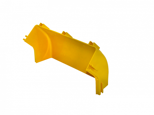CCA-360-AI 360x100mm Escuadra 45º Interior Amarilla PC+ABS LSZH Macho