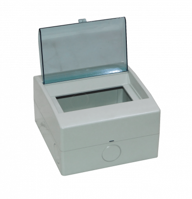 CAJA-DIN5 KALOP Caja Plástica para Riel DIN con Tapa 90/110mm Ancho 46mm Alto KL02476T