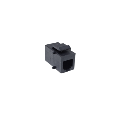KC12N. Negro 6P6C UTP Acoplador RJ12-RJ12 Keystone Paso Directo RJ25-RJ25