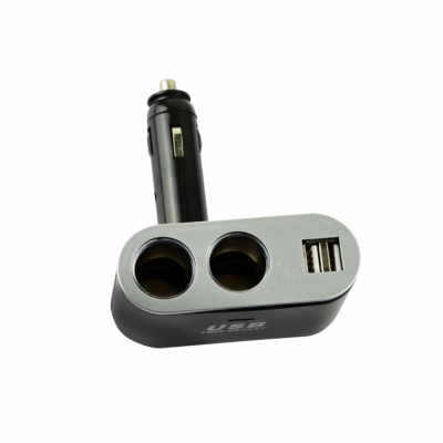 BM-003 2-Hembra-Vehículo 2-Conector-USB-Hembra-AH 5VDC 3,1A 12V/24V-Clavija-Encendedor
