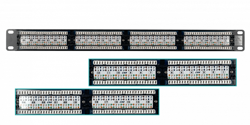 PP524L LINKMADE Panel de Parcheo 24 Puertos RJ45 CAT5E UTP 1U con Certificación UL