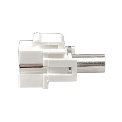 K35L 3.5mm Keystone Audio-Hembra-Hembra 3,5mm-HH Blanco Phone-1/8