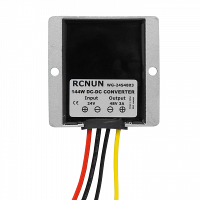 DCDC24-483 Convertidor 144W in:20-32VDC in:24VDC out:48VDC 3A IP68 Step Up Boost