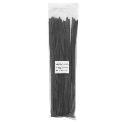 CV-74N 25-un 400x7,0mm Negra Amarra Plastica Nylon 7.0x400mm