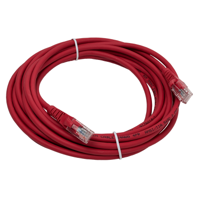 CPR-50L. LINKMADE CONDUCTOR RED CAT5E 5 METROS COLOR ROJO LSZH CONECTOR SOLDADO MULTIFILAR