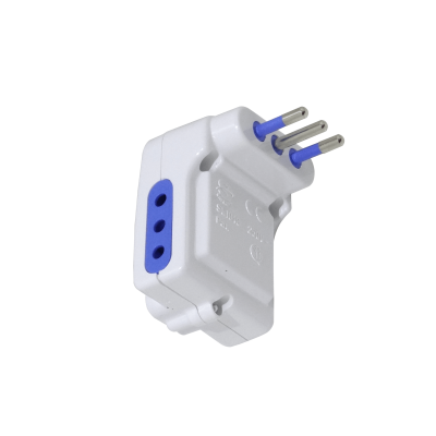 ELG-3K KALOP Triple Llave con Luz Piloto Toma Chileno 10A 250V 2500W Blanco