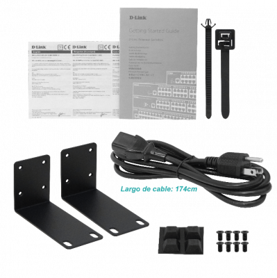 DES-1018MPV2 D-LINK 16-Puertos-100-PoE 2-SFP-Combo 250m Conmutador no-Gestionable Rack 100-240VAC C13