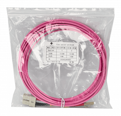 JF4LC5 Cable de Fibra Óptica Dúplex Multimodo OM4 MM LC-SC de 5 metros LSZH 3.0mm 50/125µm