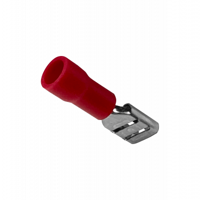 TFRH-45 4,8x0,5mm 100u Rojo Hembra Semi-Aislado Faston 0,5-1,5mm2 FDD1.25-187