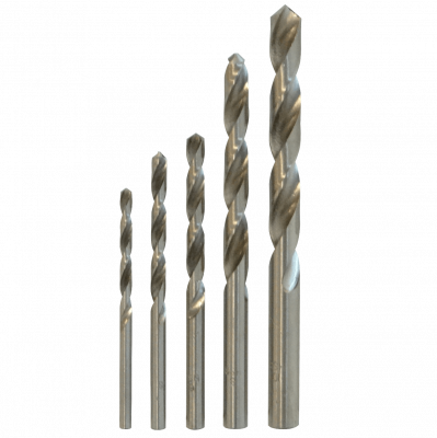 BROCAS-METAL Juego de Brocas para Acero 4x75mm 5x87mm 6x93mm 8x117mm 10x132mm Pack-5piezas F3169