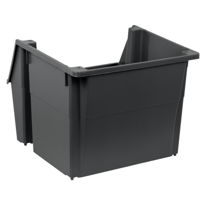 PLA-F WENCO Frontal Ferretero Apilable Gris 40x45cm 34cm-Alto Polipropileno