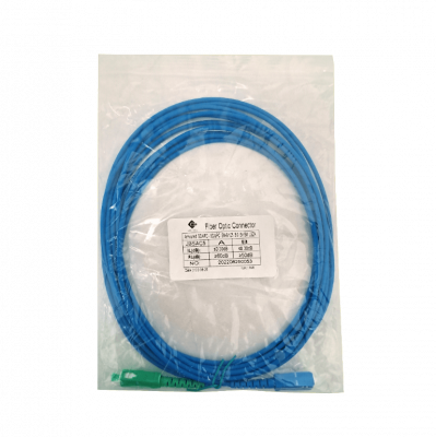 JBSAC5 LSZH Blindado 5mt SC/APC-SC/UPC SM Simplex JumperFibra 3.0mm 9/125um