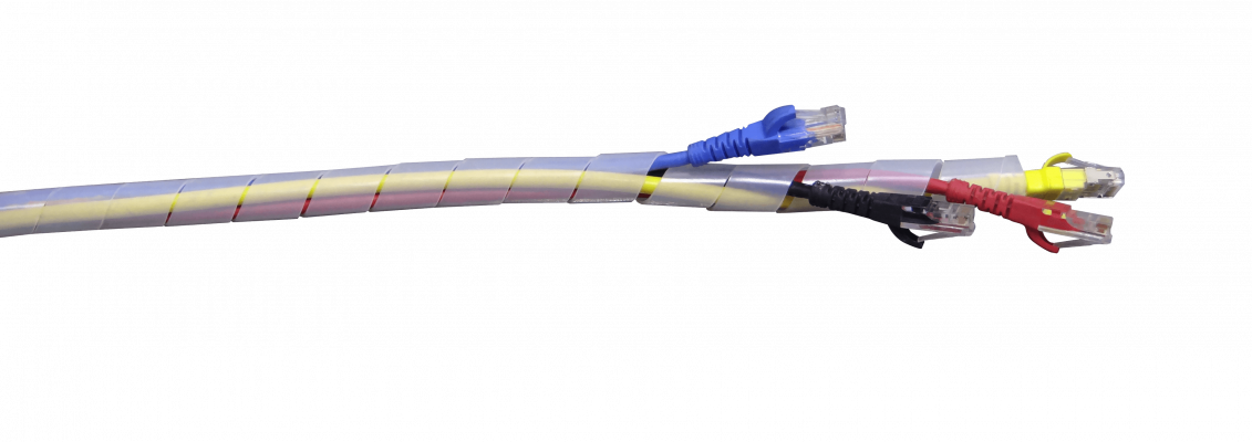 KS-19 PE 12-19m 19/19,2/1,2mm Helicoidal Sujetacables Organizador
