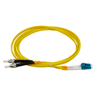 JFSLT2 2mt LC-ST/UPC MonoModo SM Duplex Jumper Cable Fibra 9/125um 3mm LSZH