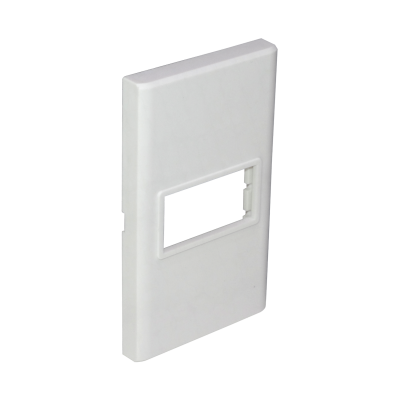 FQ1 1-Puerto Placa Pared 120x70mm Blanca Faceplate Multimedia LY-115