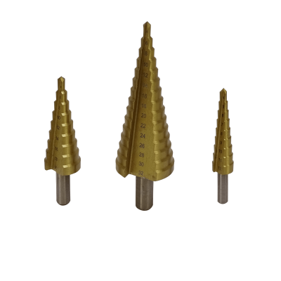 BROCA-PINO3 FERRETOOLS Juego 3-Brocas Árbol 4-12 4-20 4-32mm p/Acero HSS Graduadas