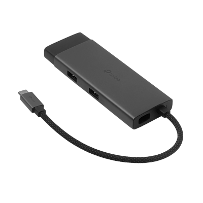 UH612 TP-LINK Concentrador USB-C 1-HDMI 1-RJ45 2-USB-C 2-USB-A 100W 10/100/1000 4K