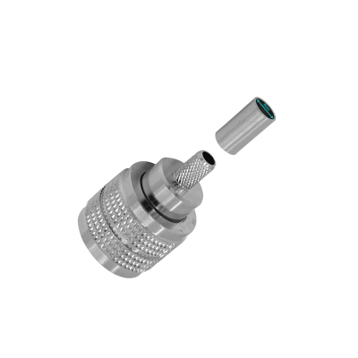UM2C UHF-Macho RG58 LMR195 Conector Engarzable