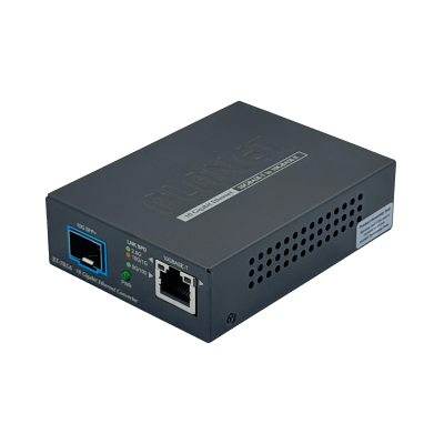 XT-705A PLANET Convertidor de medios 1 puerto 10G Base-T a 1 puerto SFP+ 10G Sin gestión Interfaz de cobre Adaptador 5VDC/2A suministrado