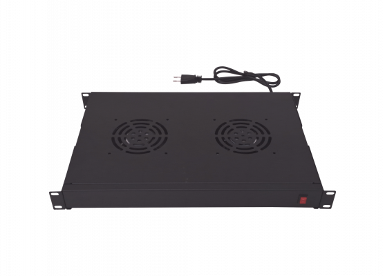 RAT-1L LINKMADE 1U 2-Coolers Negro c/Interruptor-Encendido 220VAC