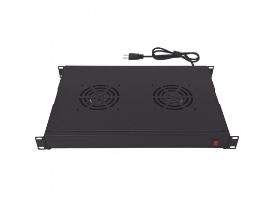 RAT-1L LINKMADE 1U 2-Coolers Negro c/Interruptor-Encendido 220VAC