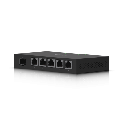 ER-X-SFP. UBIQUITI 1-Puerto SFP 5-1000 1-Alimentación PoE 24V-12W-Salida total-50W Capa 2 Enrutador de Borde X SFP