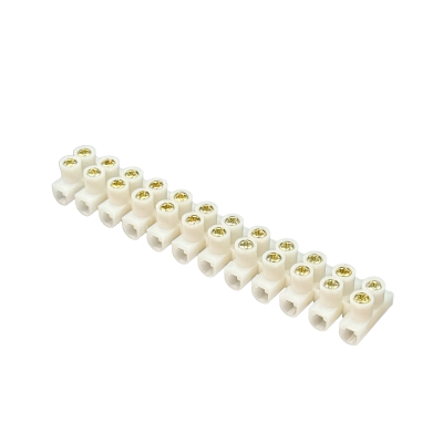 REGLETA-16A Bloque De Conexión 16 Amperios 12mm2 12 Vías Borna De Tornillo 380V 16A Máximo 122x22x14mm