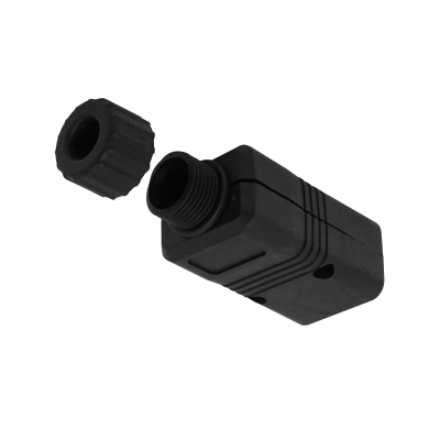 DMV Conector Volante Macho C20 Negro de 16A para Sistemas UPS de Alta Potencia