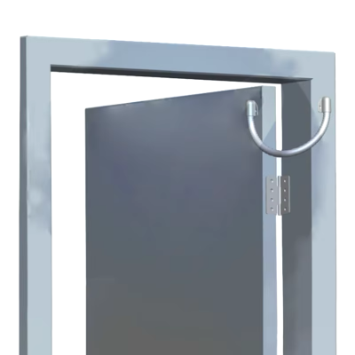 FLEXEP-15 Guía pasacables extensible de 40 cm, metálica, para puerta, diámetro 10 mm