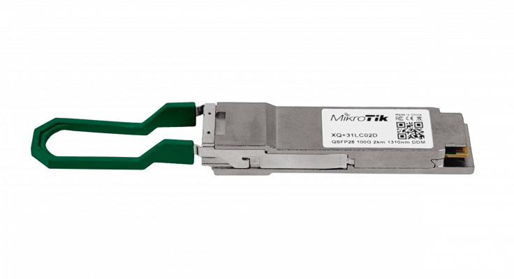 XQ+31LC02D MIKROTIK Transceptor Monomodo 2-LC 2km QSFP28-100G 4x25Gbps 1310nm DDM