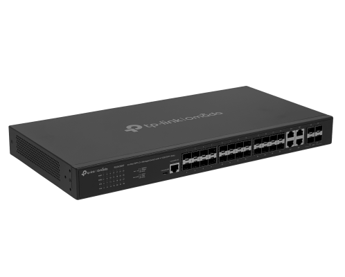 SG3428XF TP-LINK 24-Puerto-SFP 4-Gigabit 4-SFP+ Switch Montable Omada Consola-RS232-RJ45