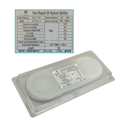 SPLITTER-12 1x12 sin-Terminales Repartidor EPON XPON XGPON necesita-Empalme G657A1