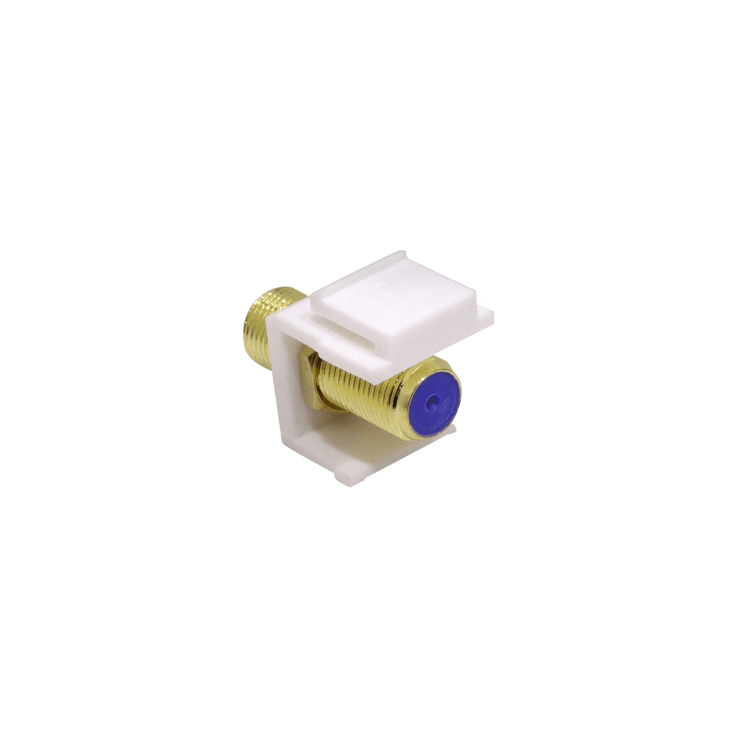 KFFOL Acoplador Keystone Coaxial F-Hembra a F-Hembra con Contacto Dorado Blanco