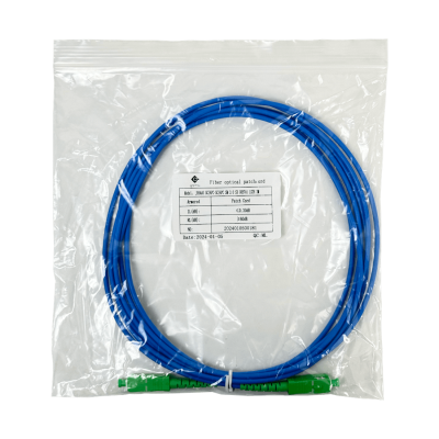 JBSAA3. LSZH Apantallado 3mt SC/APC-SC/APC SM Simplex Latiguillo Fibra 3.0mm 9/125um