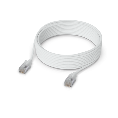 WEPA-08- UI 8mt Cable Etherlighting Blanco Cat6a UACC-CABLE-PATCH-EL-C6A-8M-W