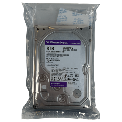 WD85PURZ. WESTERNDIGITAL 8 terabytes 128 megabytes 6 gigabits por segundo 194 megabytes por segundo Unidad de almacenamiento interno 3,5 pulgadas SATA