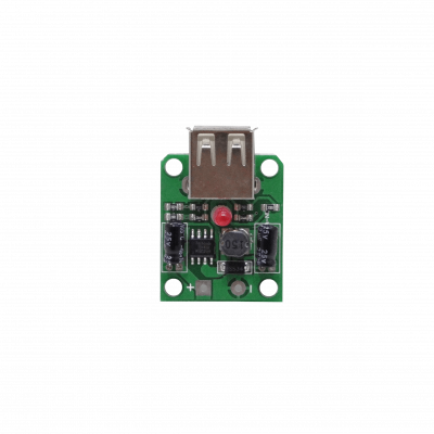 DCDC20-5V Convertidor DC-DC Interior 6-20V-entrada 12V-entrada 5V/2A-salida USB-AH sin Cables incluye Caja 40x30x12mm