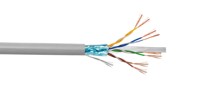 CB6L-MFG3 LINKMADE Cable de cobre multifilar categoría 6 F/UTP, color gris, bobina de 300 metros