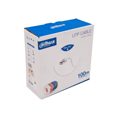 CBD-UW1. DAHUA 100m Cat5e Blanco PVC Cable UTP Unifilar Cobre AWG24 PFM920I-5EU