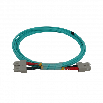 JF4CC3 LSZH 3 metros SC-SC OM4 Multimodo MM Dúplex Latiguillo de Fibra 50/125µm 3,0mm
