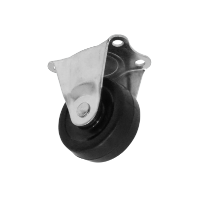 RUEDA-2 Rodaja 2-pulgadas Estacionaria Negra Capacidad-25Kg 40x57,5x66mm